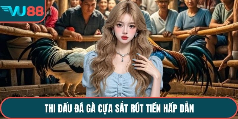 Thi đấu đá gà cựa sắt rút tiền hấp dẫn