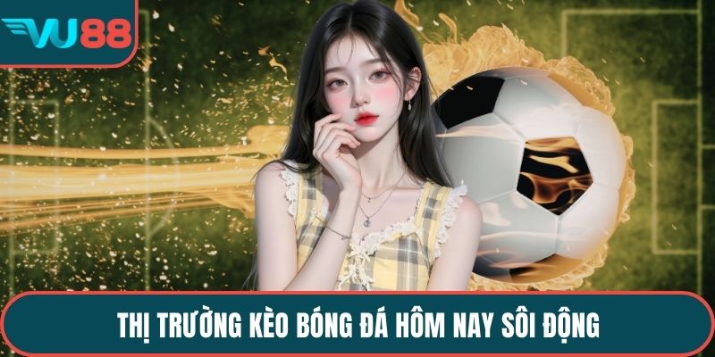 Thị trường kèo bóng đá hôm nay sôi động 